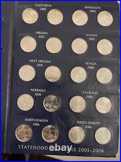 ID 1539. 1999-S to 2008-S 50 State & Terr Qtrs in Album