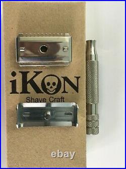 IKON S3S 316l all stainless machined safety razor, boxed. A rare and heavy Beast