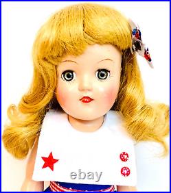 Ideal Toni P-90 Blonde Hair 14 Doll In Gorgeous Handmade Dress Shoes & Hair Bow