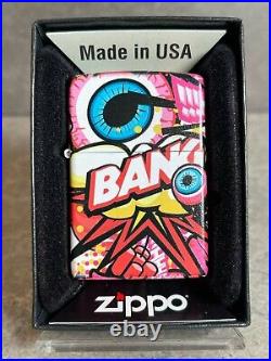 Japanese Zippo Bank Graffiti All Sided Print Kiss me! Designed Lighter