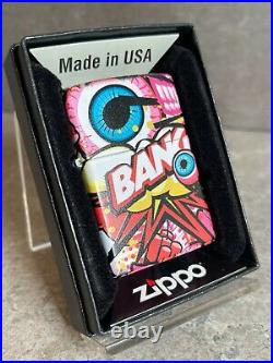 Japanese Zippo Bank Graffiti All Sided Print Kiss me! Designed Lighter