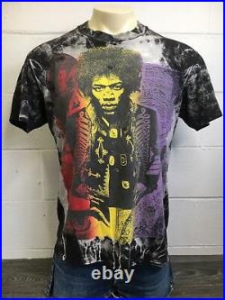 Jimi Hendrix MosquitoHead Shirt Vtg 80s All Over Rock T-shirt Rare Stedman Tag L
