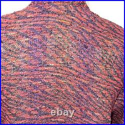 Joyce Wilkerson Woven Art To Wear Jacket Womens Size Medium M Made In USA Orange