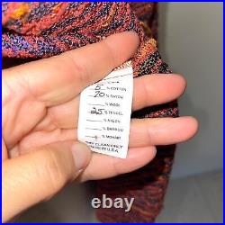 Joyce Wilkerson Woven Art To Wear Jacket Womens Size Medium M Made In USA Orange