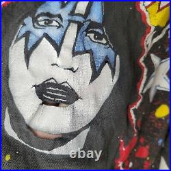 Kiss Vintage T-shirt All Over Print Original 1992 Winterland Size XL