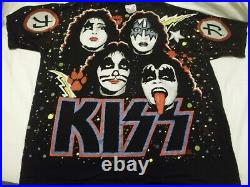 Kiss Vintage T-shirt All-over Print Rare Original 1992 Winterland