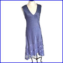 Komarov Womens Dress Jacket Set Size Medium M Lavender Blue Ombre Made In USA