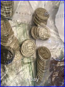 LG Lot Of Mixed Quarters 1930s To 1960s All Sliver Circulated Great Find
