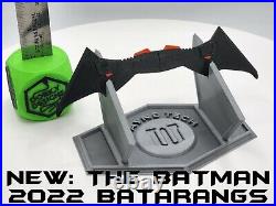 Large Batarang set with Wayne Tech Display Stand Batman The Dark Knight Rises