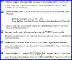 Laser Comb Hair Growth Loss Regrowth Treatment (28x More Power Than Others!)