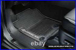 Lexus GX460 (2014-2019) OEM Genuine ALL WEATHER FLOOR MATS (Black) (5 PIECE SET)