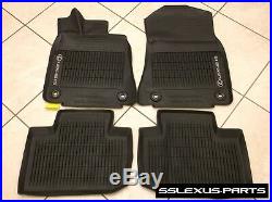 Lexus IS200T IS350 (RWD) (16-18) OEM ALL WEATHER FLOOR LINER MATS 4pc (Black)