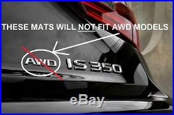 Lexus IS200T IS350 (RWD) (16-18) OEM ALL WEATHER FLOOR LINER MATS 4pc (Black)