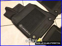 Lexus IS200T IS350 (RWD) (16-18) OEM ALL WEATHER FLOOR LINER MATS 4pc (Black)