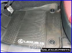 Lexus IS200T IS350 (RWD) (16-18) OEM ALL WEATHER FLOOR LINER MATS 4pc (Black)