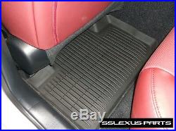 Lexus IS200T IS350 (RWD) (16-18) OEM ALL WEATHER FLOOR LINER MATS 4pc (Black)