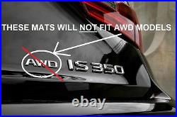 Lexus IS250 IS350 IS200T (RWD)(2014-2018) 4pc OEM Genuine ALL WEATHER FLOOR MATS