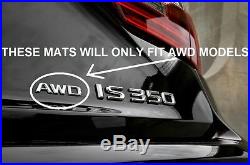 Lexus IS250 IS350 IS300 (AWD) (2014-2018) OEM Genuine 4pc ALL WEATHER FLOOR MATS