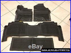 Lexus LX570 (2016-2018) Genuine OEM ALL WEATHER FLOOR LINER MATS 4pc (Black)