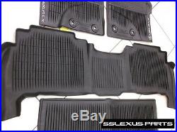 Lexus LX570 (2016-2018) Genuine OEM ALL WEATHER FLOOR LINER MATS 4pc (Black)