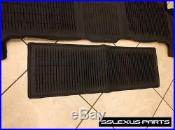 Lexus LX570 (2016-2018) Genuine OEM ALL WEATHER FLOOR LINER MATS 4pc (Black)