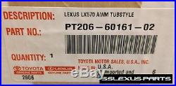 Lexus LX570 (2016-2018) Genuine OEM ALL WEATHER FLOOR LINER MATS 4pc (Black)