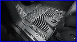 Lexus LX570 (2016-2018) Genuine OEM ALL WEATHER FLOOR LINER MATS 4pc (Black)