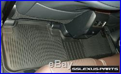 Lexus RX350 RX450H (2016-2019) OEM ALL WEATHER FLOOR LINER MATS 3pc (Black)