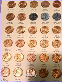 Lincoln Cent Set 1941 2025 All Red MS BEAUTIFUL SET. Highest Quality Around
