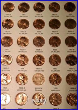 Lincoln Cent Set 1941 2025 All Red MS BEAUTIFUL SET. Highest Quality Around