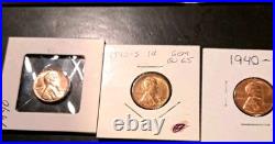 Lincoln Cent Set 1941 2025 All Red MS BEAUTIFUL SET. Highest Quality Around
