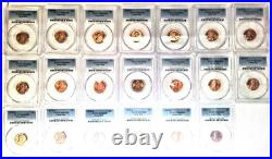 Lincoln Memorial Cents 20-Coin Set PCGS Certified All 1970-S