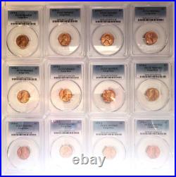 Lincoln Memorial Cents 20-Coin Set PCGS Certified All 1970-S