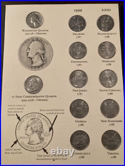 Littleton Fifty State Commemorative Quarters 1999 2008 COMPLETE States