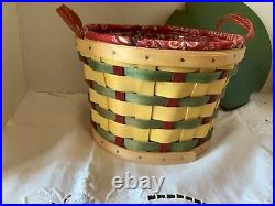 Longaberger Collectors Club 2008 Homestead Gathering Hoe Down Basket Set-NEW