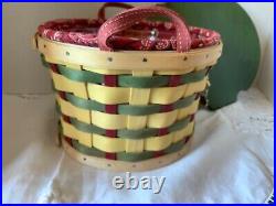 Longaberger Collectors Club 2008 Homestead Gathering Hoe Down Basket Set-NEW