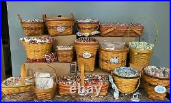 Longaberger Set Lot of all 14 May Series Baskets Basket Group Collectors Club