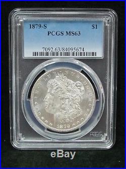 Lot of 10 Different Morgan Silver Dollars All Certified PCGS MS 63