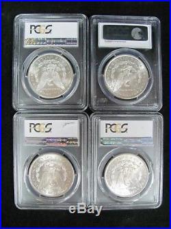 Lot of 14 Different Morgan Silver Dollars All PCGS MS 63