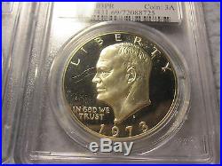 Lot of 1971 1972 1973 1974 1976 ALL-(S) PCGS PR69DCAM Entire Ike Set Silver $1