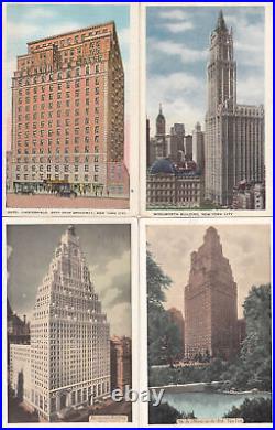 Lot of 38 old postcards all New York City buildings hotels scenic United States