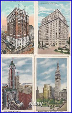 Lot of 38 old postcards all New York City buildings hotels scenic United States
