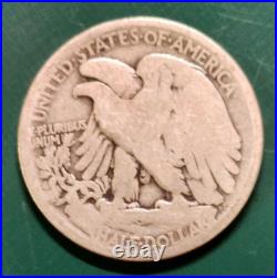 Lot of 5 Key/Semi-Key Walking Lib Halves Lower Grade All Readable