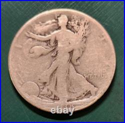 Lot of 5 Key/Semi-Key Walking Lib Halves Lower Grade All Readable