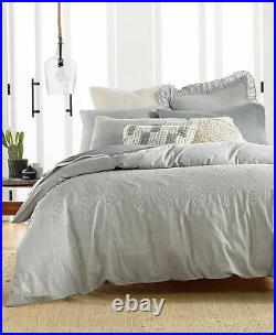 Lucky Brand Reversible 3 Pieces Tile Seed Stitch Comforter Set Full/Queen