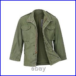 M65 Jacket Genuine US Army Surplus Vintage Military War Combat Field Coat Olive