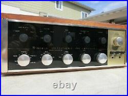 MCINTOSH C20 TUBE STEREO PREAMP WORKING XLNT ALL ORIGINAL with Cabinet