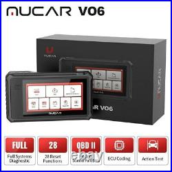 MUCAR VO6 BI-directional OBD2 Scanner All System Diagnostic Tool TPMS ECU Coding
