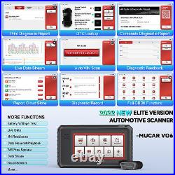 MUCAR VO6 OBD2 Scanner Diagnostic Tool ECU Coding Android 10 WiFi Lifetime Free