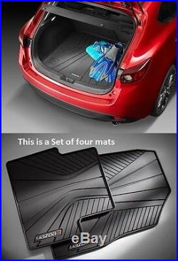 Mazda 3 (5-door) Mazda Cargo Tray with All-Weather Floor Mats 2014-2018